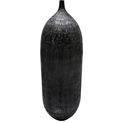BigBuy Home Vase schwarz 33 x 33 x 120 cm Aluminium BigBuy Home Vase schwarz 33 x 33 x 120 cm Aluminium