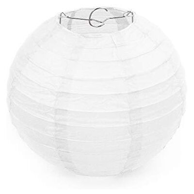 Unique ® 3X Lampions Papierlaternen Kugel Lampenschirme rund Hochzeit Party Deko Farbe wählbar (Weiss) Unique ® 3X Lampions Papierlaternen Kugel Lampenschirme rund Hochzeit Party Deko Farbe wählbar (Weiss)