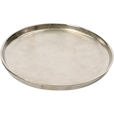 Decoris Dekoteller 30,5cm Metall Silber Platzteller für festliche Tischdekorationen Unterteller für Hochzeit Jubiläum Weihnachten Weihnachtsteller Weihnachtsdeko Decoris Dekoteller 30,5cm Metall Silber Platzteller für festliche Tischdekorationen Unterteller für Hochzeit Jubiläum Weihnachten Weihnachtsteller Weihnachtsdeko