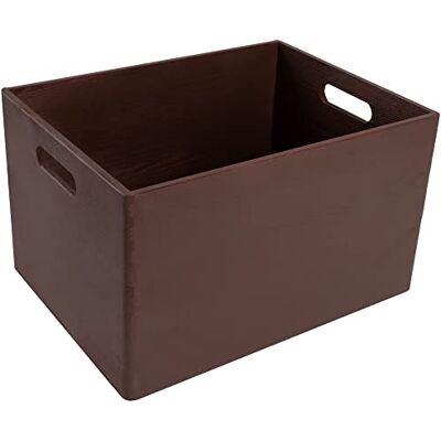 Creative XXL Große Braune Holzkiste Obstkiste Korb 40 x 30 x 24 cm (+/-1cm) mit Griffen ohne Deckel Weihnachten Hölzernen Kasten Holzbox Kiste Für Dokumente Wertsachen Spielzeuge Werkzeuge Creative XXL Große Braune Holzkiste Obstkiste Korb 40 x 30 x 24 cm (+/-1cm) mit Griffen ohne Deckel Weihnachten Hölzernen Kasten Holzbox Kiste Für Dokumente Wertsachen Spielzeuge Werkzeuge