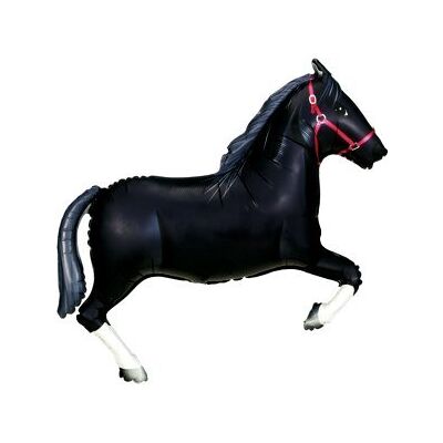 Toyland BALLOONSHOP Black Horse Supershape Foil Balloon Toyland BALLOONSHOP Black Horse Supershape Foil Balloon
