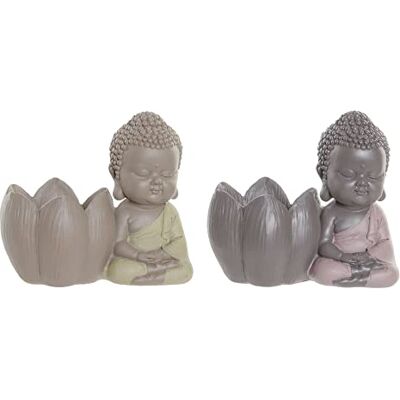 DKD Home Decor Brun Buddha Resin Dekorationsfigur - Figur DKD Home Decor Brun Buddha Resin Dekorationsfigur - Figur
