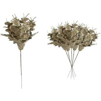 SHATCHI Weihnachtsbaum-Eukalyptus-Ahornblatt-Stiele, 17 cm, Hellblau, 6 Stück Glitzernde künstliche Blätter zum Dekorieren von Weihnachtsbäumen, Kränzen, Girlanden, Vase, DIY Handwerk SHATCHI Weihnachtsbaum-Eukalyptus-Ahornblatt-Stiele, 17 cm, Hellblau, 6 Stück Glitzernde künstliche Blätter zum Dekorieren von Weihnachtsbäumen, Kränzen, Girlanden, Vase, DIY Handwerk