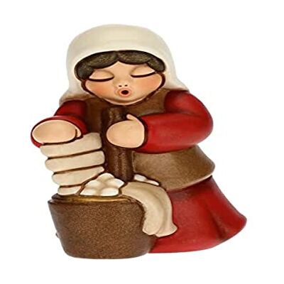 THUN Figur Krippe Lavandaia Weihnachtsdekoration Haus Klassische Krippe, rote Variante Keramik 5,5 x 5,8 x 8 cm THUN Figur Krippe Lavandaia Weihnachtsdekoration Haus Klassische Krippe, rote Variante Keramik 5,5 x 5,8 x 8 cm