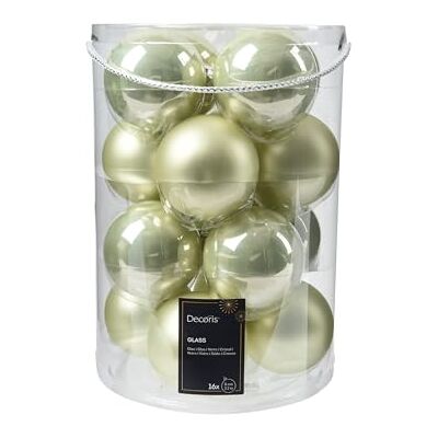 Kaemingk Weihnachtskugeln Glas 8cm 16 Stück matt & glänzend Große Christbaumkugeln Weihnachtsbaumkugeln für Weihnachten Christbaumschmuck & Weihnachtsbaumschmuck Hell Minze Kaemingk Weihnachtskugeln Glas 8cm 16 Stück matt & glänzend Große Christbaumkugeln Weihnachtsbaumkugeln für Weihnachten Christbaumschmuck & Weihnachtsbaumschmuck Hell Minze