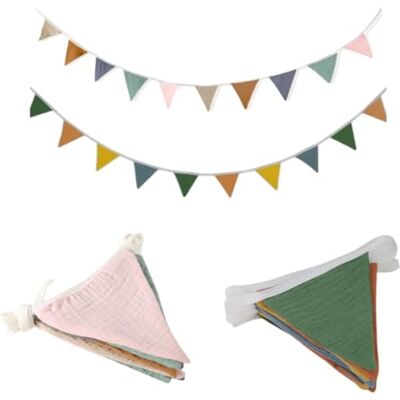 MOYXZML 2 Stück Wimpelkette Outdoor Garten Bunte Wimpel Girlande Kinderzimmer Bunt Wimpelkette Kinderzimmer,Rustikal Boho Wimpelkettes für Party, Geburtstagsdeko,Girlande Kinderzimmer Deko zum Aufhängen MOYXZML 2 Stück Wimpelkette Outdoor Garten Bunte Wimpel Girlande Kinderzimmer Bunt Wimpelkette Kinderzimmer,Rustikal Boho Wimpelkettes für Party, Geburtstagsdeko,Girlande Kinderzimmer Deko zum Aufhängen