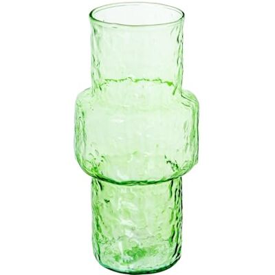 DRW Vase in Kristallform, Grün, 14 x 14 x 28 cm DRW Vase in Kristallform, Grün, 14 x 14 x 28 cm