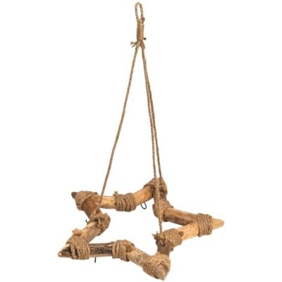 Spetebo Holzstern natur zum Hängen mit Kordel und 5 Haken für Deko 38 cm Holz Weihnachtsstern für Zierschmuck und Weihnachtskugeln Stern Deckenhänger für Weihnachten Advent Winter Dekoration Spetebo Holzstern natur zum Hängen mit Kordel und 5 Haken für Deko 38 cm Holz Weihnachtsstern für Zierschmuck und Weihnachtskugeln Stern Deckenhänger für Weihnachten Advent Winter Dekoration