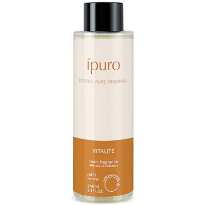 Ipuro Classic Refill VITALITE Raumduft 240ml Nachfüller mit Rosmarin & Ingwer Duft Aroma Diffuser Nachfüllung Nachfüllflasche für Diffuser mit Stäbchen, Raumerfrischer, Lufterfrischer Ipuro Classic Refill VITALITE Raumduft 240ml Nachfüller mit Rosmarin & Ingwer Duft Aroma Diffuser Nachfüllung Nachfüllflasche für Diffuser mit Stäbchen, Raumerfrischer, Lufterfrischer