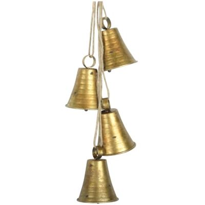 TusaMer Weihnachtsglocken, Vintage Hängende Dekor Dekorative Glocken, Gold Weihnachten für Dekoration für Tür Gold TusaMer Weihnachtsglocken, Vintage Hängende Dekor Dekorative Glocken, Gold Weihnachten für Dekoration für Tür Gold