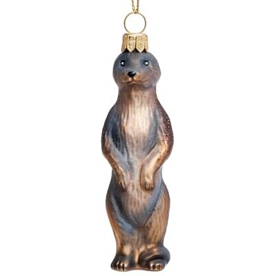 SIKORA Erdmännchen besondere Weihnachtskugel Glas Weihnachtsmann Christbaumschmuck Deko Figur Weihnachten Anhänger Ornament Premium Line BS833 SIKORA Erdmännchen besondere Weihnachtskugel Glas Weihnachtsmann Christbaumschmuck Deko Figur Weihnachten Anhänger Ornament Premium Line BS833