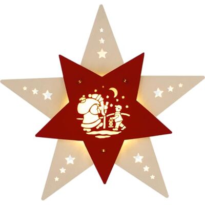 WEIGLA Knecht Ruprecht LED Fensterbild - Weihnachtsdeko WEIGLA Knecht Ruprecht LED Fensterbild - Weihnachtsdeko