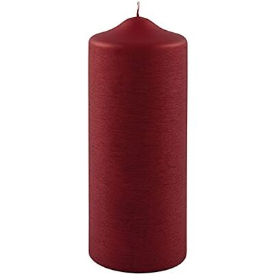 Fink Candle Stumpenkerze,gebürstet,rot Höhe 20, Ø 8cm 123180 Fink Candle Stumpenkerze,gebürstet,rot Höhe 20, Ø 8cm 123180