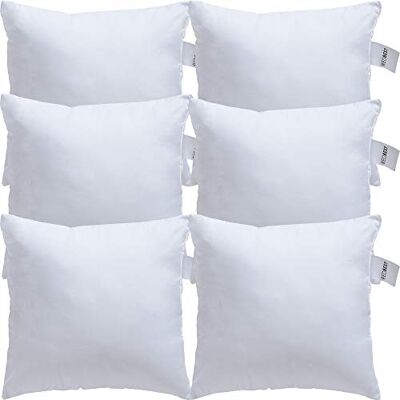 REDBEST Kuschel-Kissen, Kissenfüllung Atlanta 6er- Pack weiß Größe 50x50 cm optimaler Feuchtigkeitsabtransport, Liegekomfort, hygienisch waschbar Mikrofaser-Bezug REDBEST Kuschel-Kissen, Kissenfüllung Atlanta 6er- Pack weiß Größe 50x50 cm optimaler Feuchtigkeitsabtransport, Liegekomfort, hygienisch waschbar Mikrofaser-Bezug