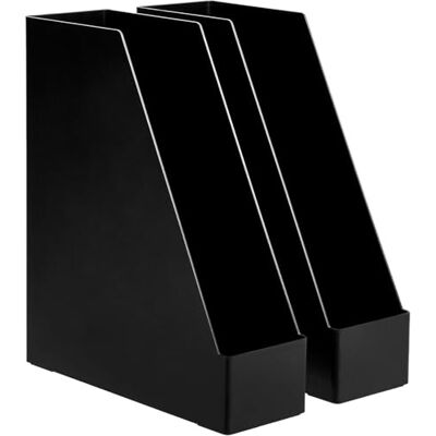 Amazon Kunststoff-Organizer, Zeitschriftenhalter, Schwarz, 2 Stück Amazon Kunststoff-Organizer, Zeitschriftenhalter, Schwarz, 2 Stück