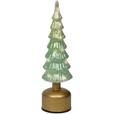 Lumineo LED Glastannenbaum 33x10cm mit Rotationsfunktion Flash Effekt Grün Weihnachtsbaum aus Glas Warmweiße Beleuchtung Timer 6h Batteriebetrieben für Innenbereich Gold Lumineo LED Glastannenbaum 33x10cm mit Rotationsfunktion Flash Effekt Grün Weihnachtsbaum aus Glas Warmweiße Beleuchtung Timer 6h Batteriebetrieben für Innenbereich Gold