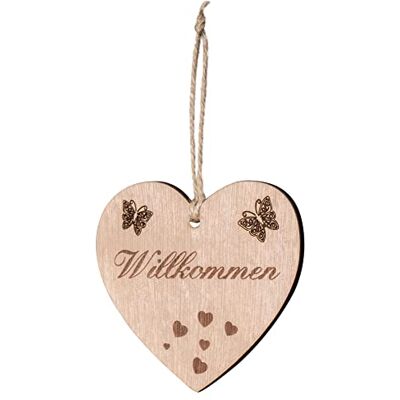 levandeo Willkommen Herz 10x9cm Birkenholz Holzherz Sprüche Welcome Zuhause Deko Holz Anhänger Love Geschenk Deko-Herz Holzdeko Wanddeko levandeo Willkommen Herz 10x9cm Birkenholz Holzherz Sprüche Welcome Zuhause Deko Holz Anhänger Love Geschenk Deko-Herz Holzdeko Wanddeko
