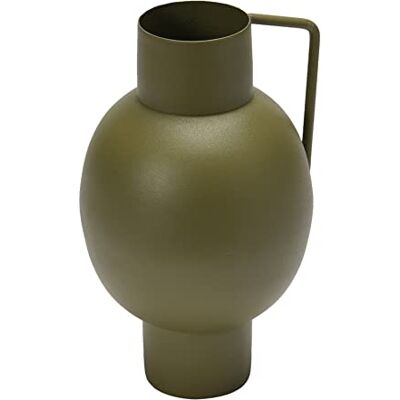 Bloomingville Strukturierte Metallvase mit Griff, Seladon Bloomingville Strukturierte Metallvase mit Griff, Seladon