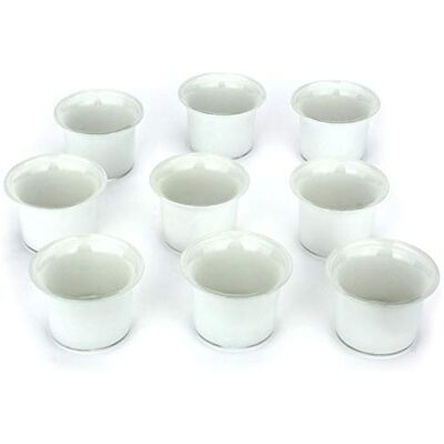 NoNa 4,5 cm Teelicht-Gläser Neun im Set Weiss Teelichtglas Kerzenglas Kerzengläser Teelichthalter NoNa 4,5 cm Teelicht-Gläser Neun im Set Weiss Teelichtglas Kerzenglas Kerzengläser Teelichthalter