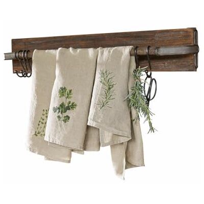 Loberon Hakenleiste Paulding , antikbraun Aus wiederaufbereitetem Tannenholz & Eisen, Schönes Antik-Finish, Nostalgisches Design Loberon Hakenleiste Paulding , antikbraun Aus wiederaufbereitetem Tannenholz & Eisen, Schönes Antik-Finish, Nostalgisches Design