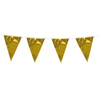 Boland Glänzende XL Wimpelkette, Länge 10 Meter Girlande, 18 Fahnen je 45 x 30 cm, Dekoration für Geburtstag, Karneval und Party Boland Glänzende XL Wimpelkette, Länge 10 Meter Girlande, 18 Fahnen je 45 x 30 cm, Dekoration für Geburtstag, Karneval und Party
