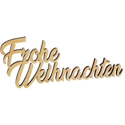 Melis Deko-Schriftzug Frohe Weihnachten Weihnachts-deko aus Holz – 20cm Melis Deko-Schriftzug Frohe Weihnachten Weihnachts-deko aus Holz – 20cm