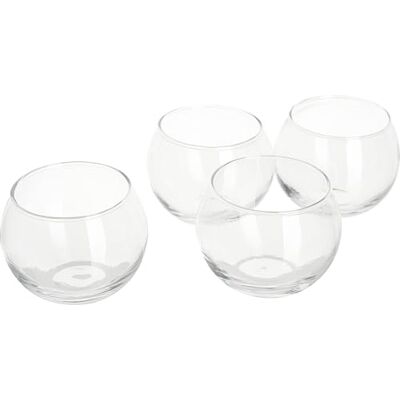 VBS Teelichtglas BOWL 4 Stück Glas klar H: 5,3cm VBS Teelichtglas BOWL 4 Stück Glas klar H: 5,3cm