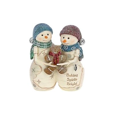 Pavilion Gift Company Backgeister hell – 11,4 cm handbemaltes Kunstharz The BirchHearts Sammlerstück Doppel-Schneemann Figur dekorative Feiertags-Weihnachtsdekoration Statue Pavilion Gift Company Backgeister hell – 11,4 cm handbemaltes Kunstharz The BirchHearts Sammlerstück Doppel-Schneemann Figur dekorative Feiertags-Weihnachtsdekoration Statue