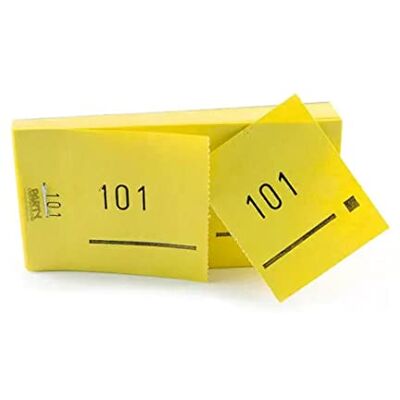 PARTY DISCOUNT Doppelnummern- Block 1000 Abrisse Nr. 01-1000 gelb PARTY DISCOUNT Doppelnummern- Block 1000 Abrisse Nr. 01-1000 gelb
