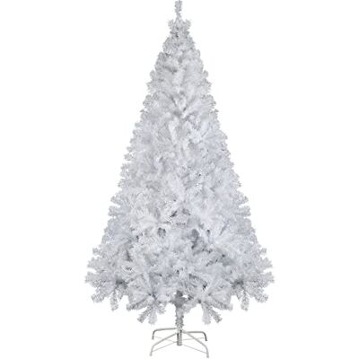 SALCAR Künstlicher Weihnachtsbaum 210 cm in Weiß 2,1 m Künstlich Tannenbaum mit Handschuhen und Metallständer, Weihnachtsbäume als Weihnachtsdeko Innen SALCAR Künstlicher Weihnachtsbaum 210 cm in Weiß 2,1 m Künstlich Tannenbaum mit Handschuhen und Metallständer, Weihnachtsbäume als Weihnachtsdeko Innen
