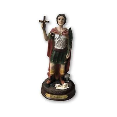 DRW Figur St. Expedito Patron der dringenden Ursachen und Schutz in schwierigen Situationen, aus handbemaltem Harz, 5 x 5 x 15 cm DRW Figur St. Expedito Patron der dringenden Ursachen und Schutz in schwierigen Situationen, aus handbemaltem Harz, 5 x 5 x 15 cm