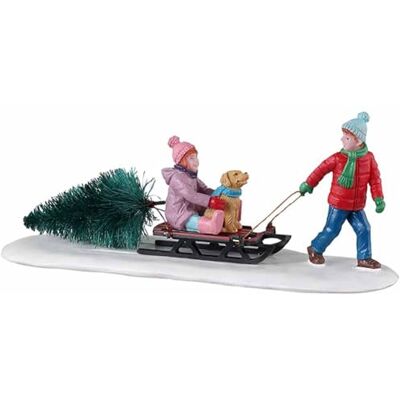 Lemax 33628 Vail Village Accessory: Bringing Home Our Tree Lemax 33628 Vail Village Accessory: Bringing Home Our Tree