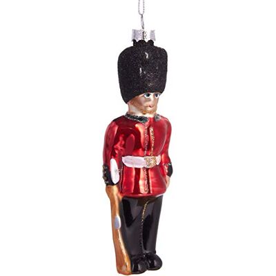 BRUBAKER Soldat England Grenadier Guards Handbemalte Weihnachtskugel Mundgeblasener Christbaumschmuck aus Glas Figuren lustig Deko Anhänger Baumkugel 14 cm BRUBAKER Soldat England Grenadier Guards Handbemalte Weihnachtskugel Mundgeblasener Christbaumschmuck aus Glas Figuren lustig Deko Anhänger Baumkugel 14 cm