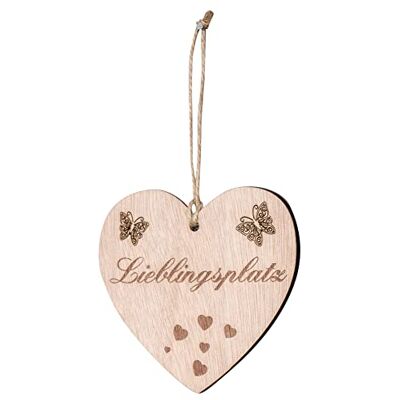 levandeo Lieblingsplatz Herz 10x9cm Birkenholz Holzherz Sprüche Zuhause Deko Holz Anhänger Love Geschenk Deko-Herz Holzdeko Wanddeko levandeo Lieblingsplatz Herz 10x9cm Birkenholz Holzherz Sprüche Zuhause Deko Holz Anhänger Love Geschenk Deko-Herz Holzdeko Wanddeko