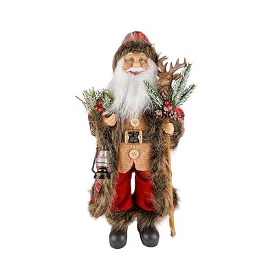 Cosy & Trendy Cosy Home Textilfigur Weihnachtsmann, Rot/Grün, 25 x 15 x 46 cm Cosy & Trendy Cosy Home Textilfigur Weihnachtsmann, Rot/Grün, 25 x 15 x 46 cm