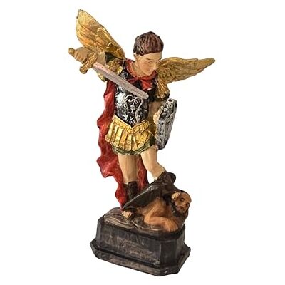 DRW Erzengel St. Michael 11 cm Harz Box Geschichte DRW Erzengel St. Michael 11 cm Harz Box Geschichte