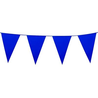 BF Souvenirs Blaue Wimpelkette 10m aus Kunststoff – Große Wimpel 20x30 cm – Wetterfeste Girlande für Indoor & Outdoor – Reißfest & Wiederverwendbar – Party Deko für Geburtstag, Hochzeit & Gartenparty (Blau) BF Souvenirs Blaue Wimpelkette 10m aus Kunststoff – Große Wimpel 20x30 cm – Wetterfeste Girlande für Indoor & Outdoor – Reißfest & Wiederverwendbar – Party Deko für Geburtstag, Hochzeit & Gartenparty (Blau)