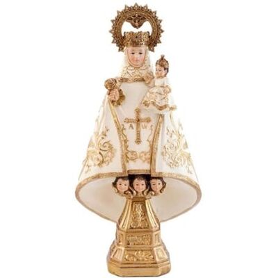 Inmaculada Romero IR Figur der Jungfrau von Covadonga 30 cm. Skulptur La Santina Asturias weißer Mantel aus Harz Inmaculada Romero IR Figur der Jungfrau von Covadonga 30 cm. Skulptur La Santina Asturias weißer Mantel aus Harz