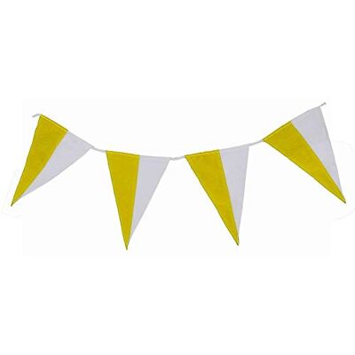 Deitert ® Wimpelkette aus Stoff Premiumqualität Wetterfest 10&50m 100% Fahnenpolyester 4 Wimpel pro Meter Mit Nylonseil Outdoor Deko für Schützenfest, Straßenfest-Partys & Geburtstage Deitert ® Wimpelkette aus Stoff Premiumqualität Wetterfest 10&50m 100% Fahnenpolyester 4 Wimpel pro Meter Mit Nylonseil Outdoor Deko für Schützenfest, Straßenfest-Partys & Geburtstage