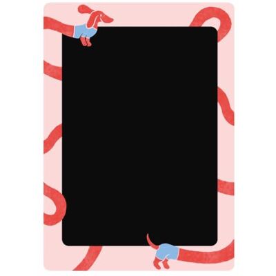 Komar Tafelsticker beschreibbar und wiederverwendbar Doxie Disco Größe 50x70 cm, Kinderzimmer, Schule, Kreidefolie Komar Tafelsticker beschreibbar und wiederverwendbar Doxie Disco Größe 50x70 cm, Kinderzimmer, Schule, Kreidefolie