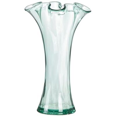 GILDE Vase Artesania Glas bauchig organisch grün Höhe 30cm x Ø 20cm Europäische Herstellung GILDE Vase Artesania Glas bauchig organisch grün Höhe 30cm x Ø 20cm Europäische Herstellung