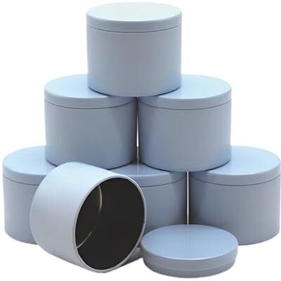 GETSTREE Kerzendosen mit Deckel, 12 Stück, 113 ml, rundes Kerzenglas, DIY-Aromatherapie-Kerzengläser, Lron-Teedosen, Reise-Aufbewahrungsbehälter Blue GETSTREE Kerzendosen mit Deckel, 12 Stück, 113 ml, rundes Kerzenglas, DIY-Aromatherapie-Kerzengläser, Lron-Teedosen, Reise-Aufbewahrungsbehälter Blue
