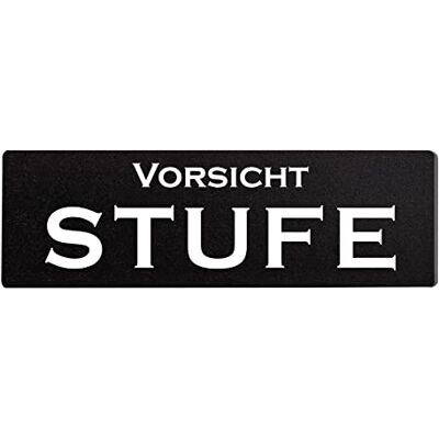 Homeyourself Buntes Shabby Chic Vintage Schild Vorsicht Stufe Dekoschild Türschild schwarz zum kleben Homeyourself Buntes Shabby Chic Vintage Schild Vorsicht Stufe Dekoschild Türschild schwarz zum kleben