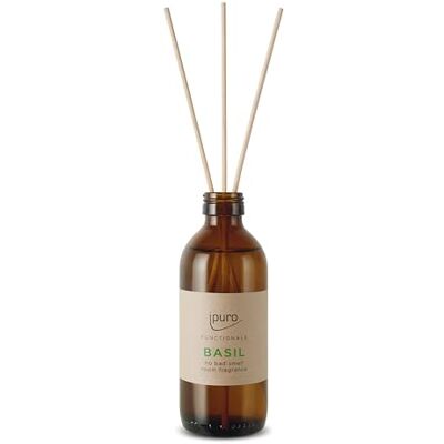 Ipuro FUNCTIONALS Basil Raumduft 150ml Raumerfrischer Neutralisiert Küchengerüche mit Basilikum Minze Tomatenblatt Duft Lufterfrischer mit Basilikum Öl für frische Raumluft Diffuser mit Stäbchen Ipuro FUNCTIONALS Basil Raumduft 150ml Raumerfrischer Neutralisiert Küchengerüche mit Basilikum Minze Tomatenblatt Duft Lufterfrischer mit Basilikum Öl für frische Raumluft Diffuser mit Stäbchen