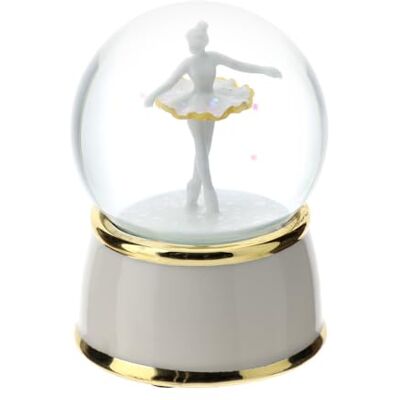 Hervit Wasser-/Schneeball Ballerina Spieluhr aus Porzellan und Harz D6,5xH9 cm Hervit Wasser-/Schneeball Ballerina Spieluhr aus Porzellan und Harz D6,5xH9 cm