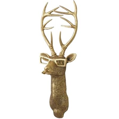 GUASDIE Tierköpfe, Wanddekoration, Kunsthirschkopfhalterung, Tierskulpturen, Wanddekoration, Kunstharz, Tierkopf, Wandbehang, Dekoration für Wohnzimmer, Schlafzimmer, Küche, Geschenk, Hirsch GUASDIE Tierköpfe, Wanddekoration, Kunsthirschkopfhalterung, Tierskulpturen, Wanddekoration, Kunstharz, Tierkopf, Wandbehang, Dekoration für Wohnzimmer, Schlafzimmer, Küche, Geschenk, Hirsch