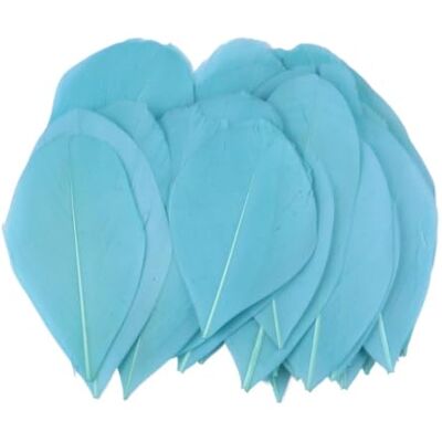 MDSRFGN JHSDHYD Federn Dekoration Mini-Gänsefedern, 5–8 cm, farbig, for Basteln DIY Schmuck Traumfänger Anhänger Plume Decor Supplies(Sky Blue,100 PCS) MDSRFGN JHSDHYD Federn Dekoration Mini-Gänsefedern, 5–8 cm, farbig, for Basteln DIY Schmuck Traumfänger Anhänger Plume Decor Supplies(Sky Blue,100 PCS)