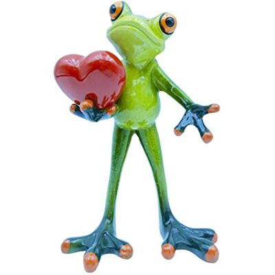 VVGIFTS Frosch-Figuren, Dekoration, lustig, kreative Handwerk, Harz-Frosch-Skulptur, Statue für Zuhause, Büro, Schreibtisch, Tischplatte, Badezimmer, Dekoration, Geschenk (Frosch mit Herz) VVGIFTS Frosch-Figuren, Dekoration, lustig, kreative Handwerk, Harz-Frosch-Skulptur, Statue für Zuhause, Büro, Schreibtisch, Tischplatte, Badezimmer, Dekoration, Geschenk (Frosch mit Herz)