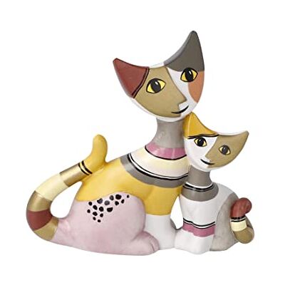 Goebel Rosina Wachtmeister Katzen-Figur aus Biskuitporzellan Laura e Fabio, Maße: 8,5cm x 3cm x 8cm, 31-326-02-0 Goebel Rosina Wachtmeister Katzen-Figur aus Biskuitporzellan Laura e Fabio, Maße: 8,5cm x 3cm x 8cm, 31-326-02-0