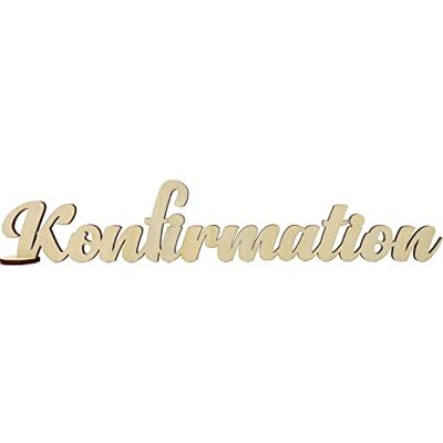 Unique ® Schriftzug Kommunion oder Konfirmation aus Holz Tischdeko Deko für Kommunion Konfirmation von Junge Mädchen (Konfirmation Natur) Unique ® Schriftzug Kommunion oder Konfirmation aus Holz Tischdeko Deko für Kommunion Konfirmation von Junge Mädchen (Konfirmation Natur)